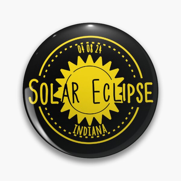 Item preview, Indiana 040824 Total Solar Eclipse 2024 - in yellow  designed and sold by EmeraldeaArt.