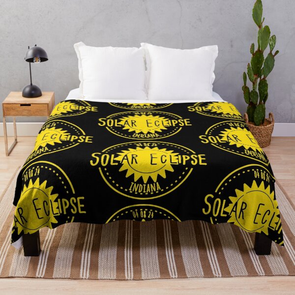 Item preview, Indiana 040824 Total Solar Eclipse 2024 - in yellow  designed and sold by EmeraldeaArt.