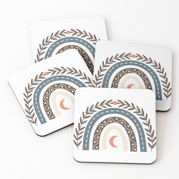 Item preview, Boho Rainbow Moon Sticker designed and sold by Mehmet Hanifi Ekşi.