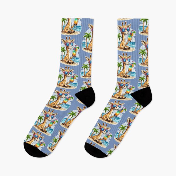Item preview, Funny giraffe on the beach  designed and sold by reimaige.