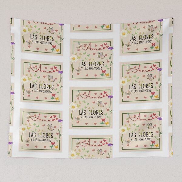 Item preview, Amo las flores y las mariposas designed and sold by AmaHC-Store.