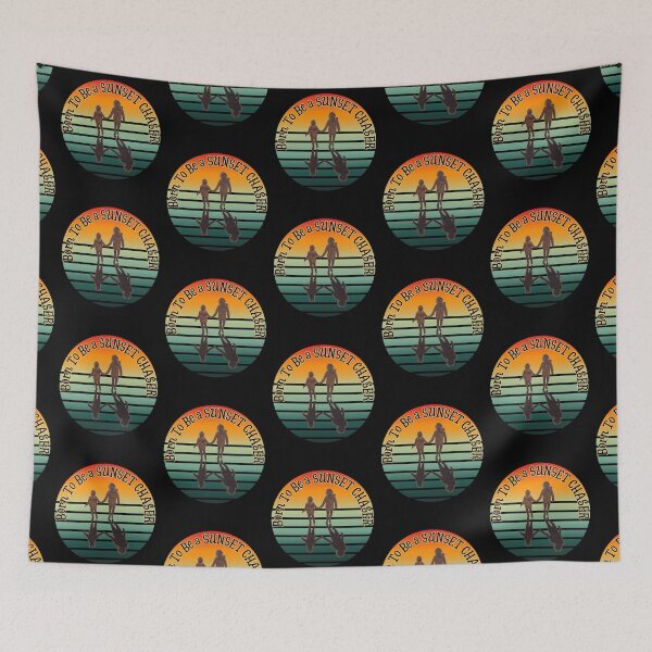 Item preview, Sunset chaser, orange green design designed and sold by alczar.