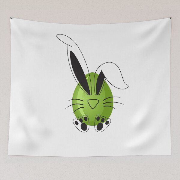 Item preview, Funny Bunny Green Egg Easter designed and sold by PrinceskiKinii.