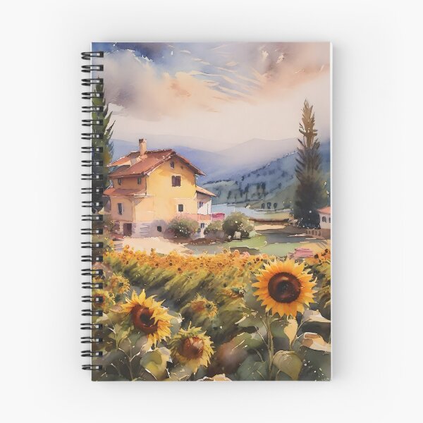 Item preview, Sunflower Serenity: Vibrant Field of Girasoles in Watercolor designed and sold by MarinaFila.