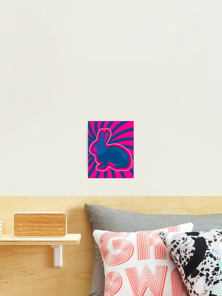 Thumbnail 2 of 3, Photographic Print, Psychodelic Rabbit Vector designed and sold by R4mos.