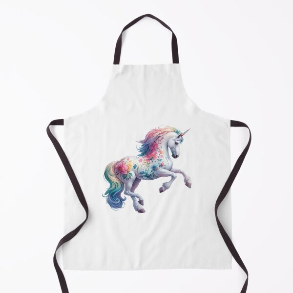 Item preview, Rainbow floral unicorn designed and sold by Joneya.