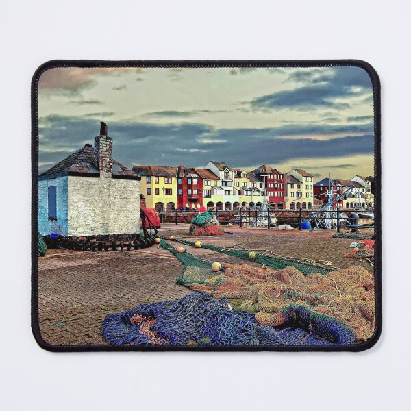 Item preview, Colourful fishing nets Maryport Harbour designed and sold by RosRidleyPhoto.