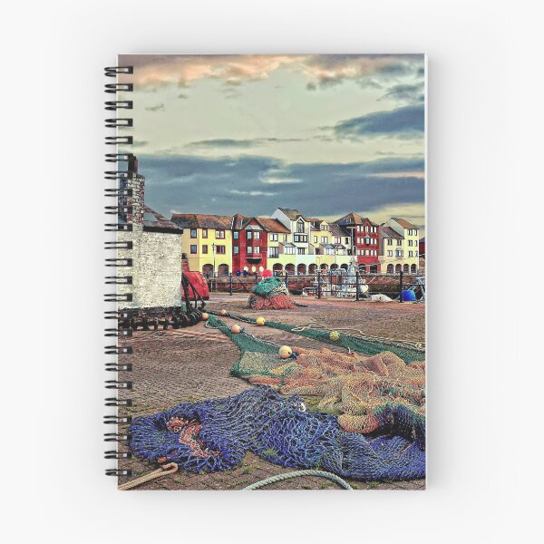 Item preview, Colourful fishing nets Maryport Harbour designed and sold by RosRidleyPhoto.