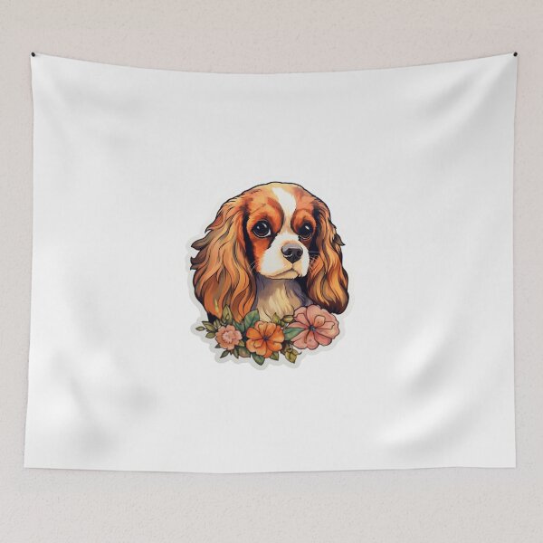 Item preview, Cute Flower Cavalier King Charles Spaniel Mom Dad Guardian Angel Best Friend Doggie Paw designed and sold by SMARTKIT  DESIGNAGENCY.