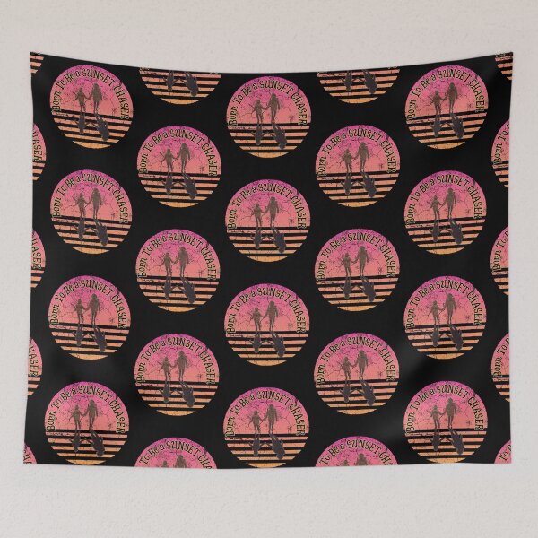 Item preview, Sunset chaser, pink orange vintage design designed and sold by alczar.
