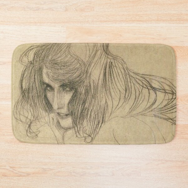 Item preview, Gustav Klimt Seductive Woman Sketch Drawing Study for Beethoven Friese Lasciviousness designed and sold by kattakitty.