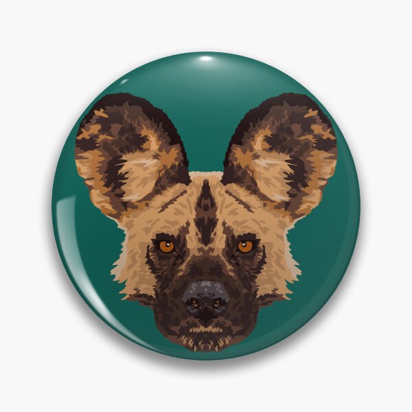 Item preview, African Painted Dog Face designed and sold by GeoCreate.