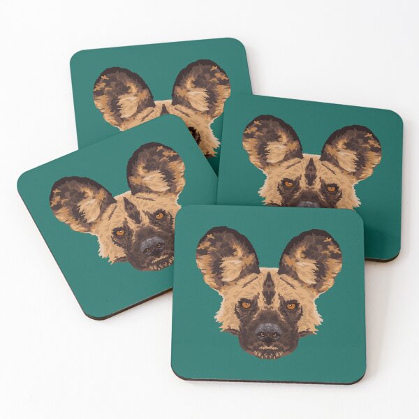 Item preview, African Painted Dog Face designed and sold by GeoCreate.