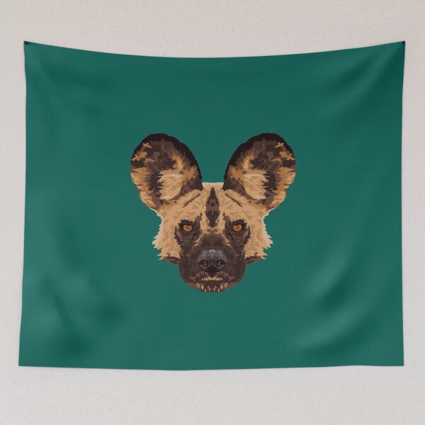 Item preview, African Painted Dog Face designed and sold by GeoCreate.