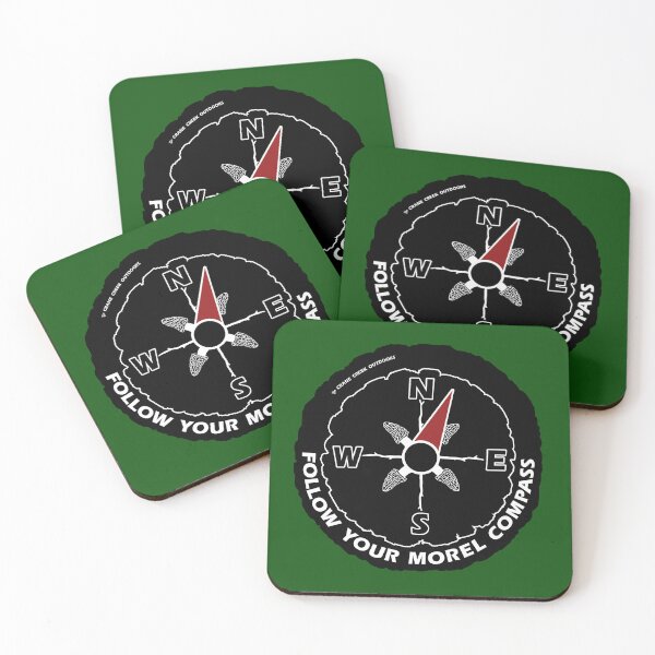 Item preview, Morel Compass, Black and White designed and sold by CraneCreek.