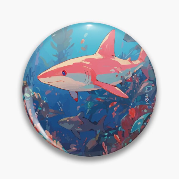 Item preview, Mako Shark - Pastel Aesthetic Beautiful Underwater Ocean Marine Life Scenery  designed and sold by thecatcouch.