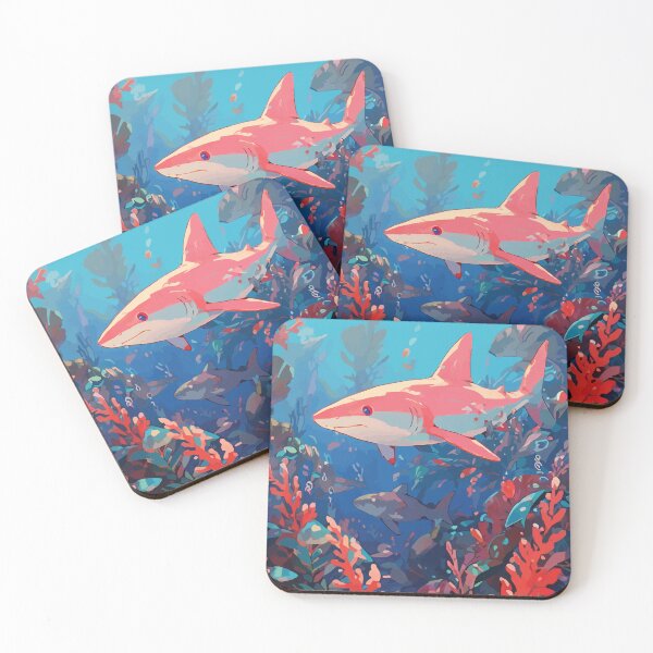 Item preview, Mako Shark - Pastel Aesthetic Beautiful Underwater Ocean Marine Life Scenery  designed and sold by thecatcouch.