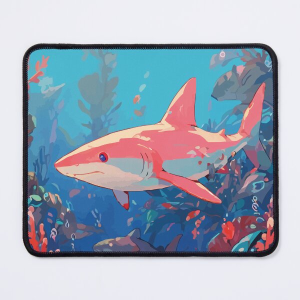 Item preview, Mako Shark - Pastel Aesthetic Beautiful Underwater Ocean Marine Life Scenery designed and sold by thecatcouch.
