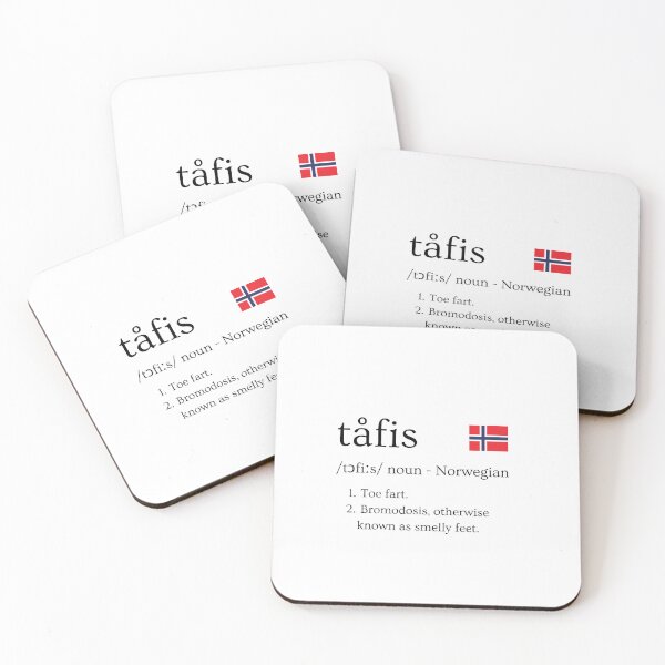 Item preview, Dictionary definition of the Norwegian word 'tåfis' designed and sold by Firikokoz.
