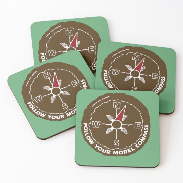 Item preview, Morel Compass, Brown and White designed and sold by CraneCreek.