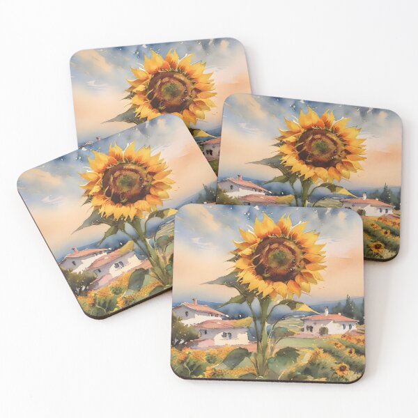 Item preview, Sunflower Serenity: Vibrant Field of Girasoles in Watercolor designed and sold by MarinaFila.
