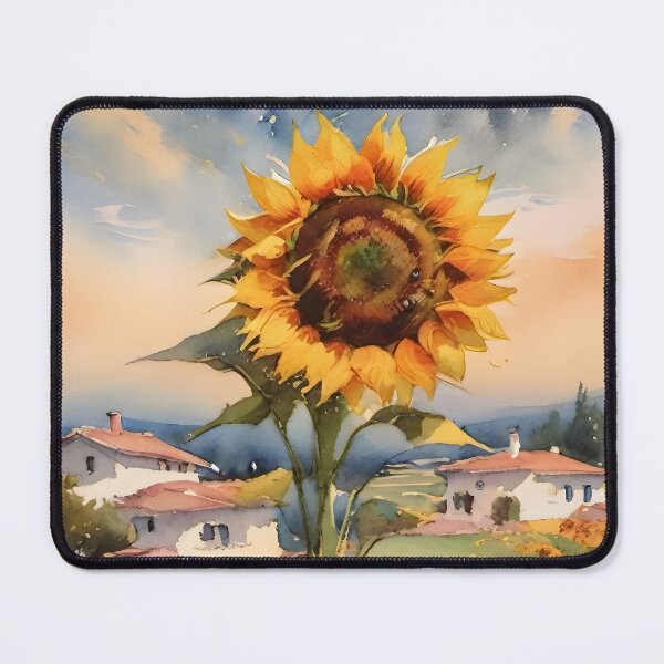 Item preview, Sunflower Serenity: Vibrant Field of Girasoles in Watercolor designed and sold by MarinaFila.