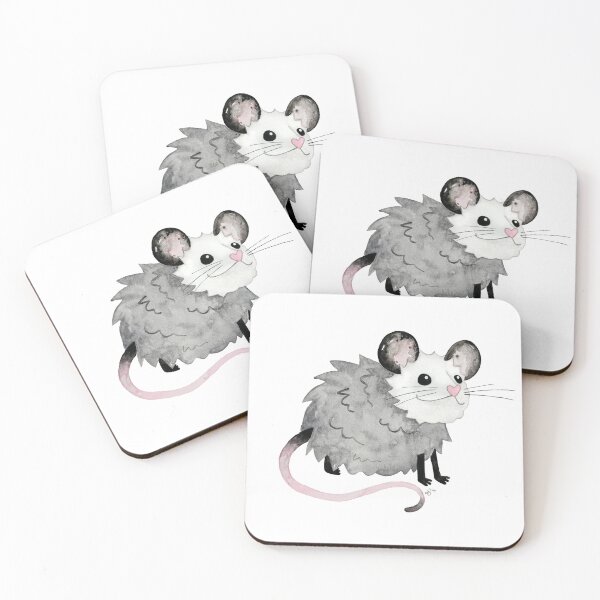 Item preview, Baby Opossum Watercolor designed and sold by Hannah Smolensky.