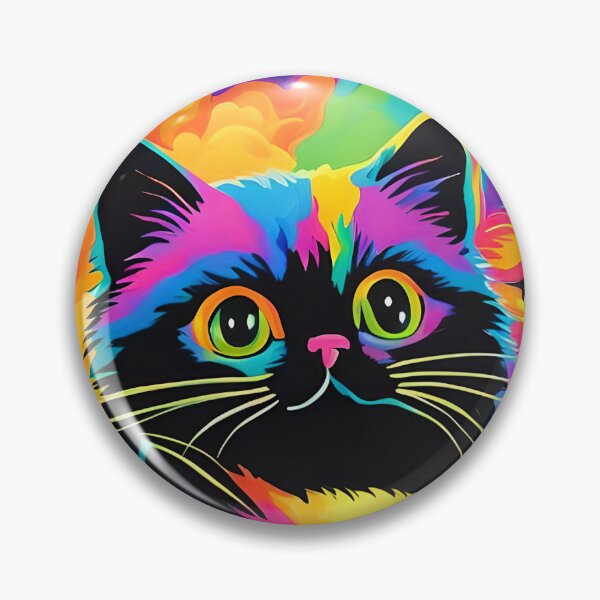 Item preview, Blackight rainbow kittens designed and sold by HelloHysteria.