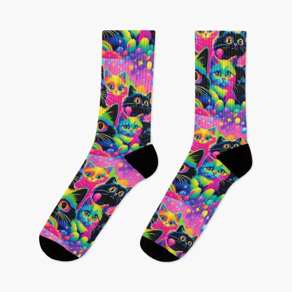 Item preview, Blackight rainbow kittens designed and sold by HelloHysteria.