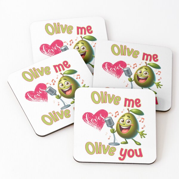 Item preview, Olive Me Loves Olive You Funny Cartoon designed and sold by André Botes.
