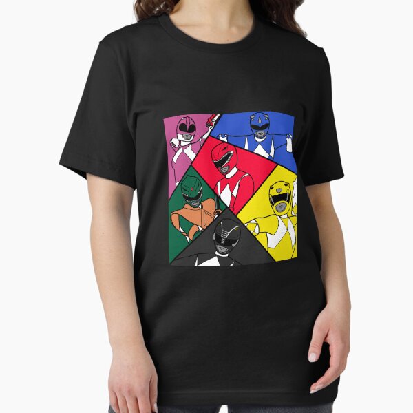 Vista previa del artículo con la obra «Arte pop de Mighty Morphin», diseñado y vendido por Simple Pete Doodles.