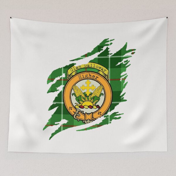 Item preview, Galloway Crest Scottish Surname Tartan designed and sold by BagTown Clans.