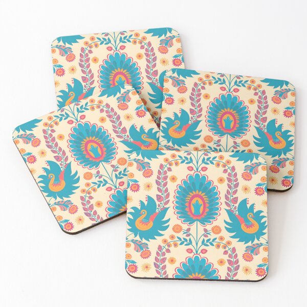 Item preview, Indian art inspired pattern birds designed and sold by CulturalVibes.