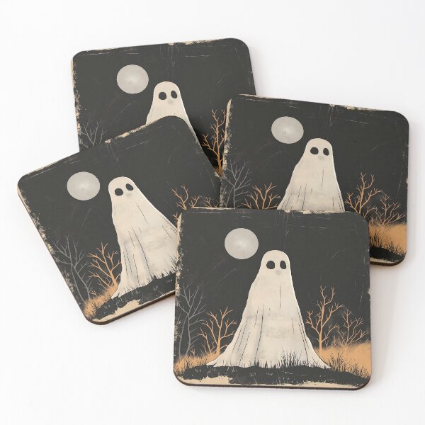 Item preview, Floating Ghost in a forest designed and sold by JustOkayDesigns.