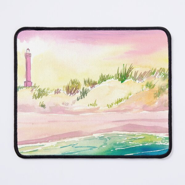 Item preview, Norderney Lighthouse and Beach in Frisian Wadden Sea designed and sold by artshop77.