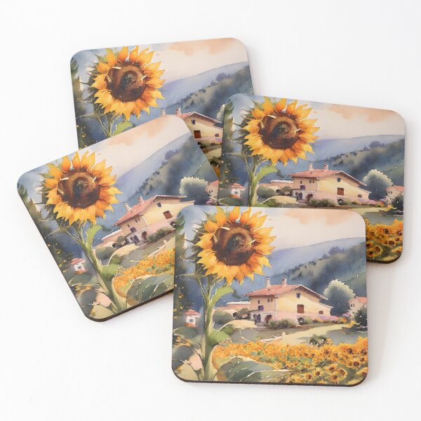Item preview, Sunflower Serenity: Vibrant Field of Girasoles in Watercolor designed and sold by MarinaFila.