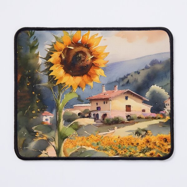 Item preview, Sunflower Serenity: Vibrant Field of Girasoles in Watercolor designed and sold by MarinaFila.