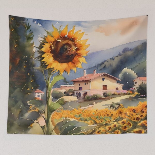 Item preview, Sunflower Serenity: Vibrant Field of Girasoles in Watercolor designed and sold by MarinaFila.