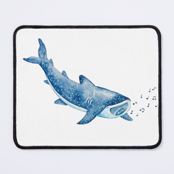 Item preview, Singing Whale Shark Watercolor Painting designed and sold by Hannah Smolensky.