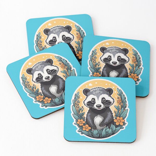 Item preview, Happy Badger with Flowers designed and sold by HappyProduct.