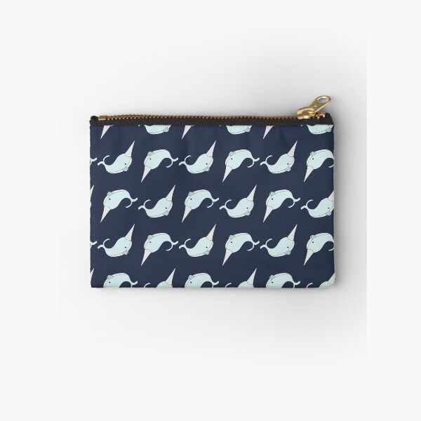 Item preview, Narwhals in Navy Blue designed and sold by critterandposie.