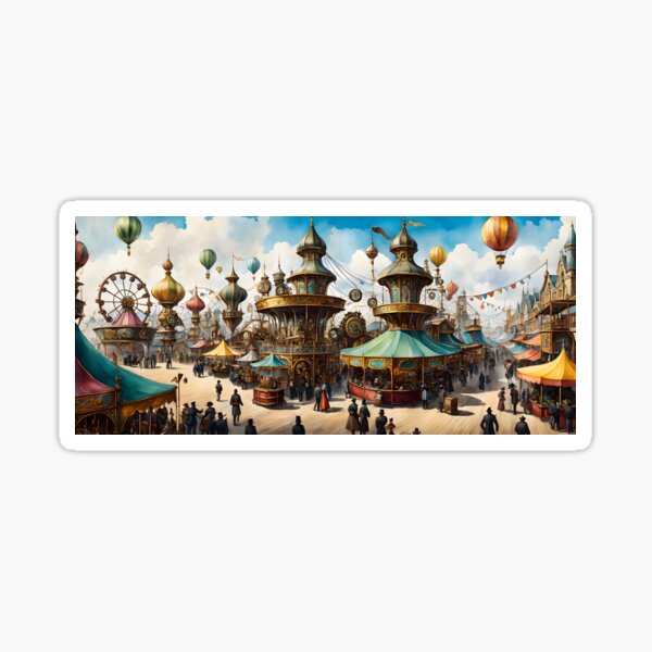 Steampunk Festival Circus 2 Sticker