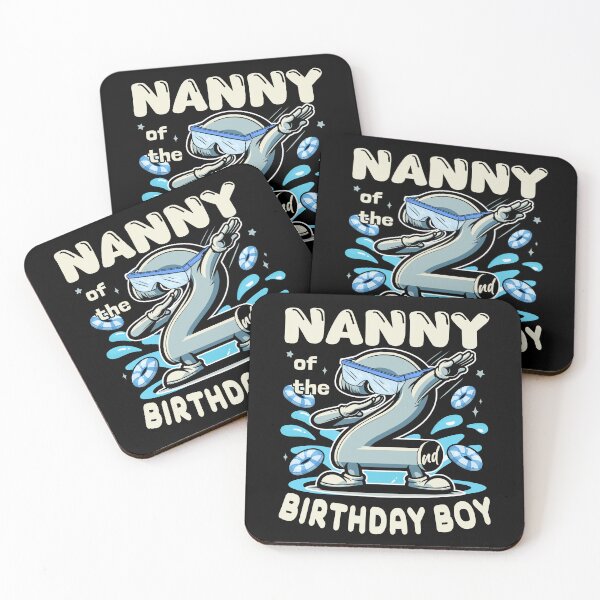 Item preview, Nanny Of 2nd Bithday Boy Toddler Swim Lessons B-day Party designed and sold by Jungle Hub.