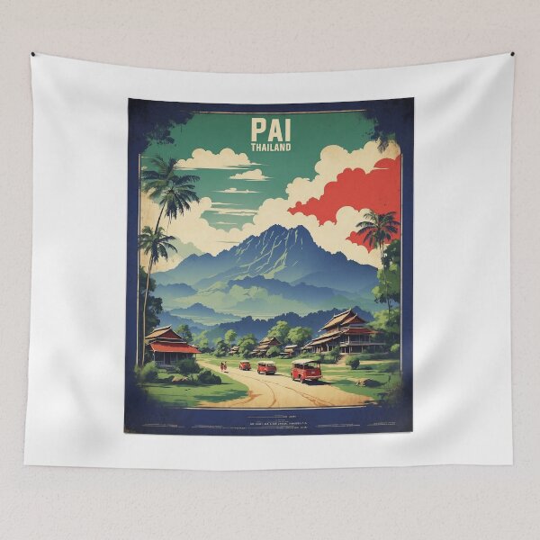 Item preview, Pai Thailand Vintage Tourism  designed and sold by TravelersGems.