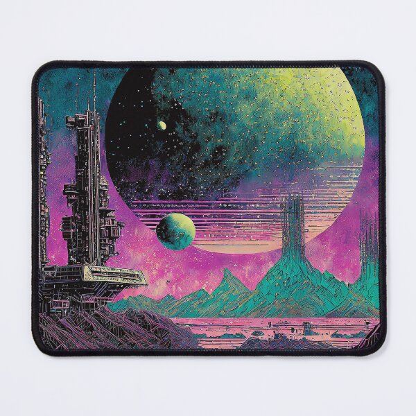 Item preview, SCI FI Illustration Alien City 2 designed and sold by Synthwave Poem.