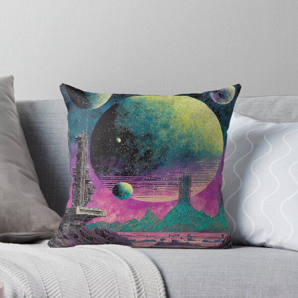 Item preview, SCI FI Illustration Alien City 2 designed and sold by Synthwave Poem.