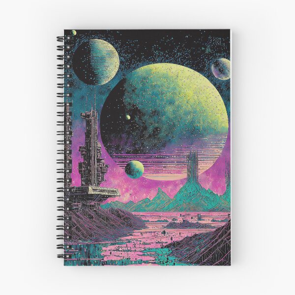 Item preview, SCI FI Illustration Alien City 2 designed and sold by Synthwave Poem.