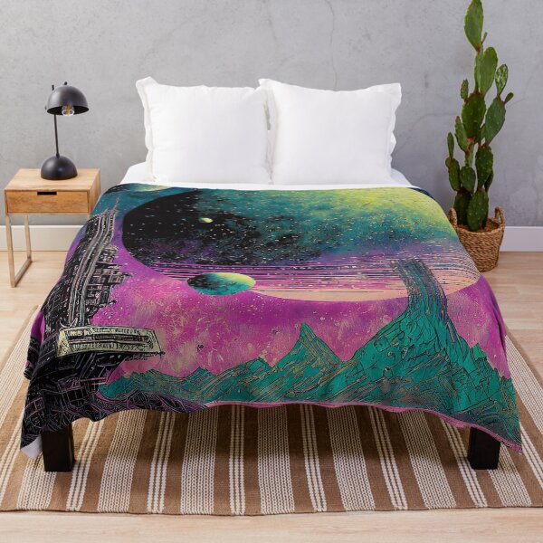 Item preview, SCI FI Illustration Alien City 2 designed and sold by Synthwave Poem.