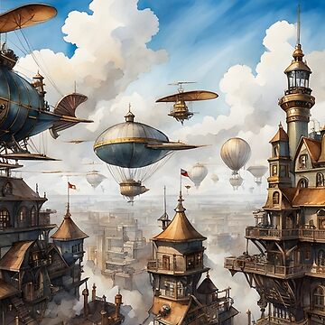 Artwork thumbnail, Steampunk City 1 by McMuggles