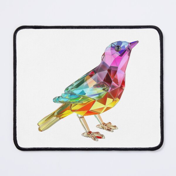 Item preview, Colourful Crystal Glass Bird Figurine designed and sold by Graphics By Craig.
